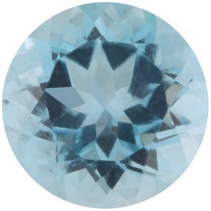 2 mm Round Faceted AA Natural Aquamarine