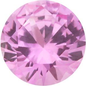 2 mm Round Faceted Imitation Pink Tourmaline - Pack of 10