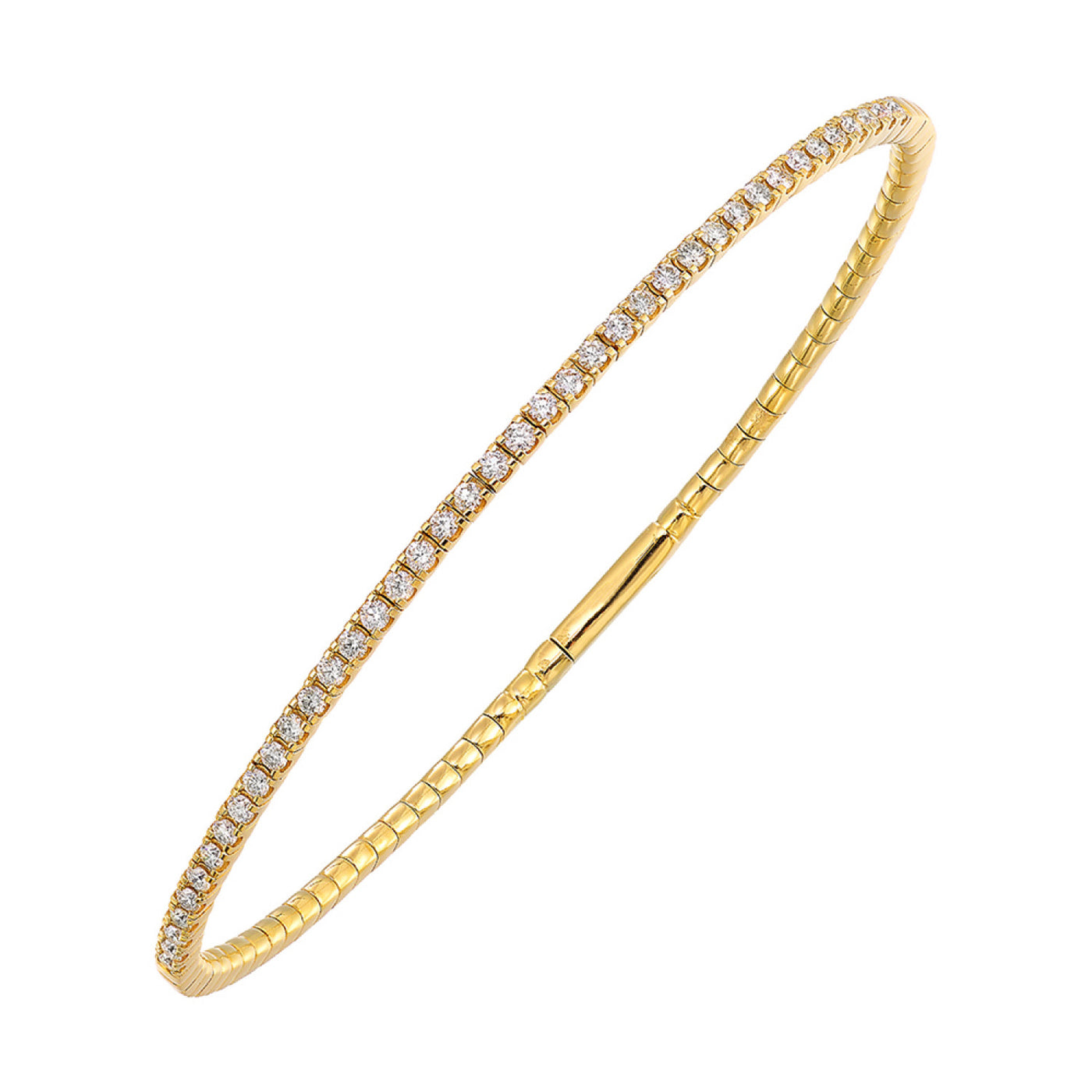 Gold Diamond Bangle