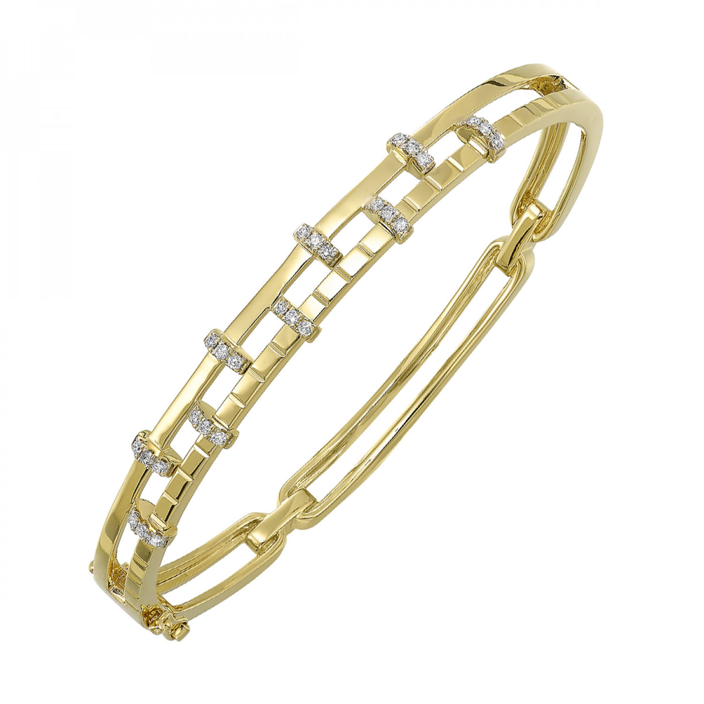 Gold Diamond Bangle