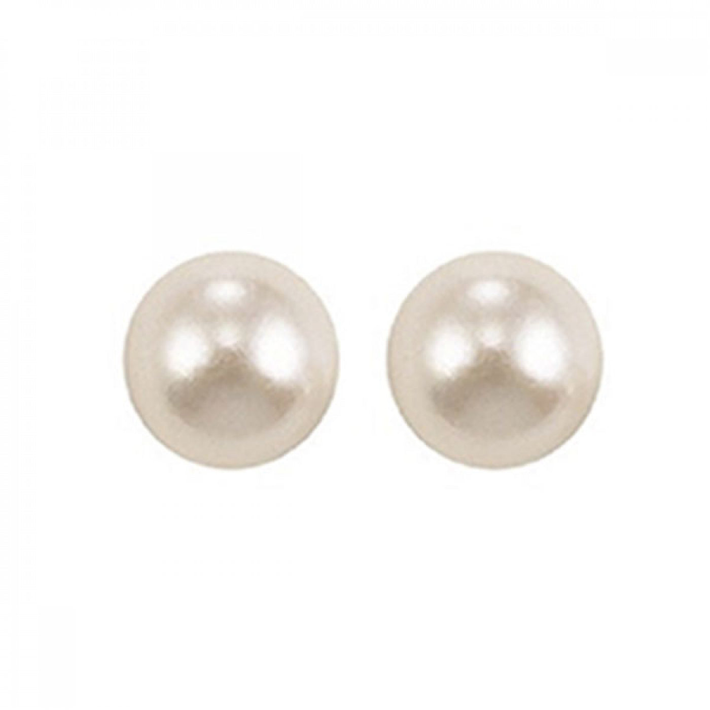 8.5 MM Pearl Stud White Gold earrings